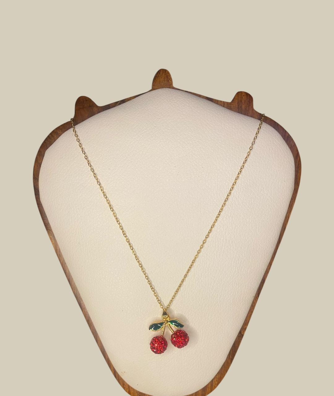 Kylie Cherry Necklace