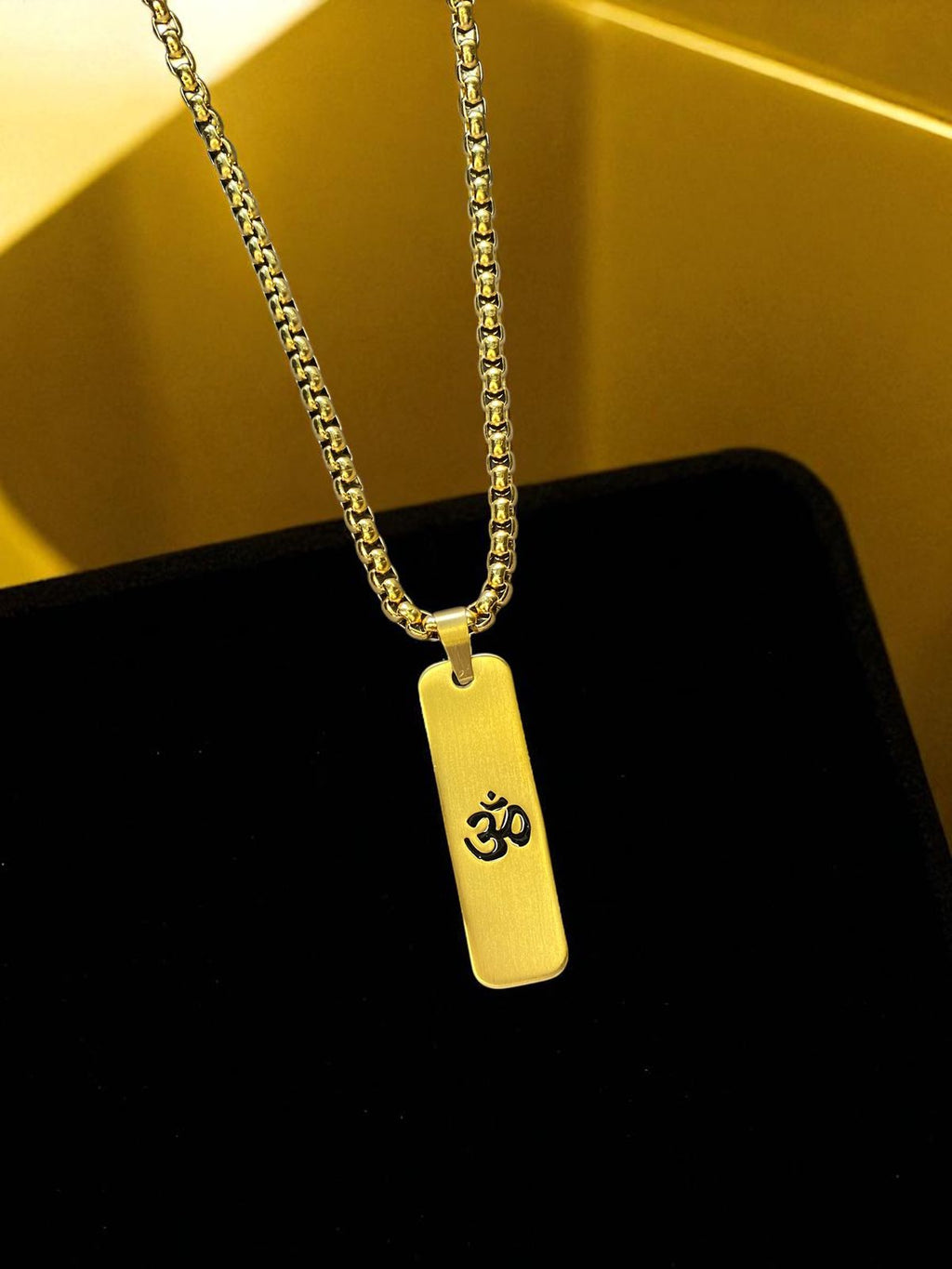 Om Matte Finish Luxe Neckchain For Men (24 Inch)