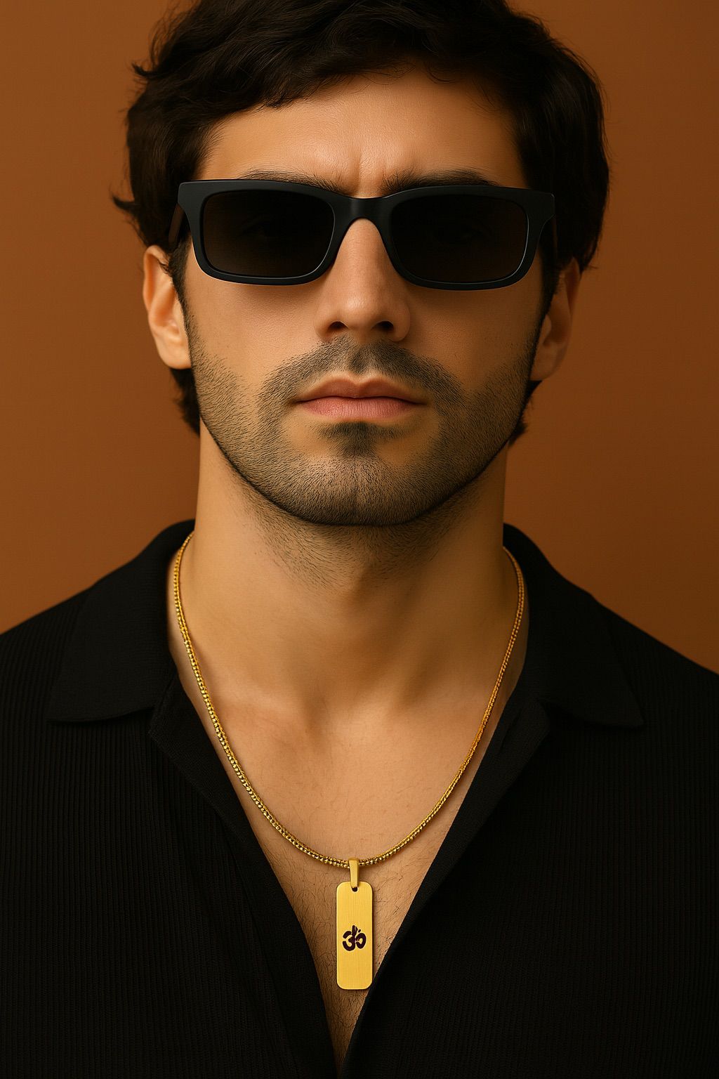 Om Matte Finish Luxe Neckchain For Men (24 Inch)