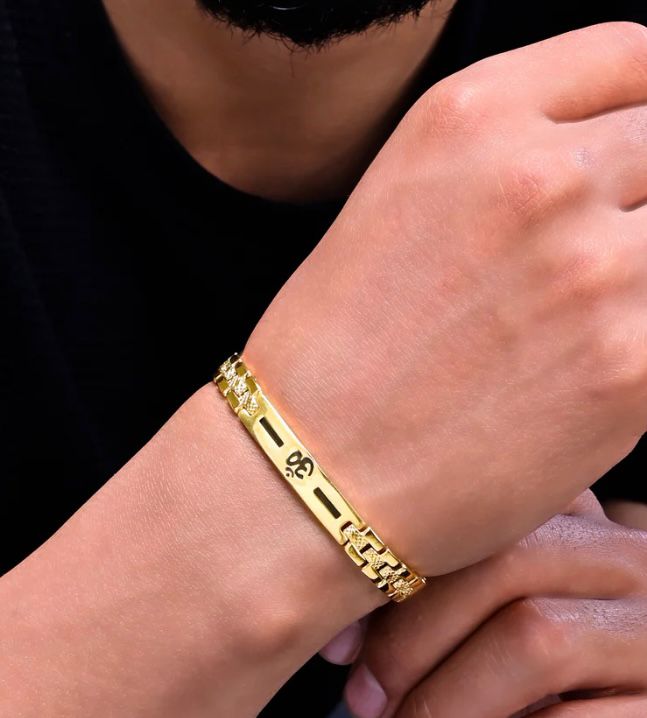 Sacred Om Gold Bracelet