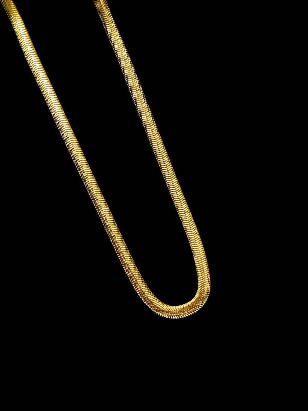 Gold Plated Snake Chain For Men (21.5 Inch)