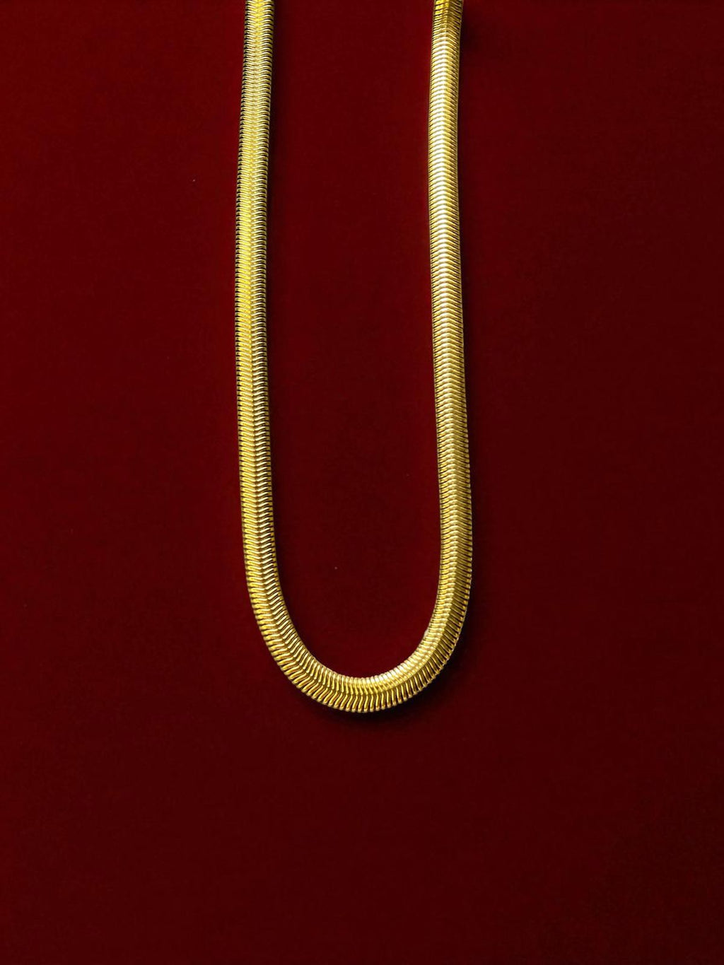 Gold Plated Snake Chain For Men (21.5 Inch)