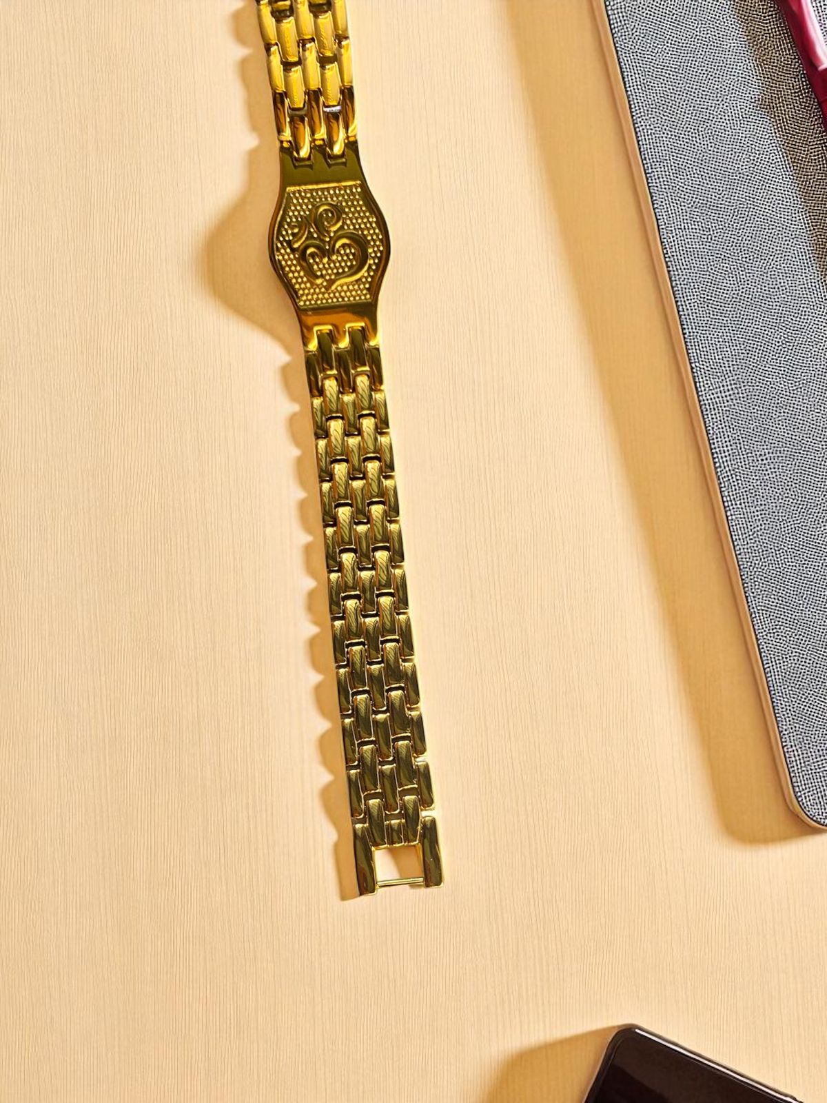 Premium Om Gold Bracelet For Men