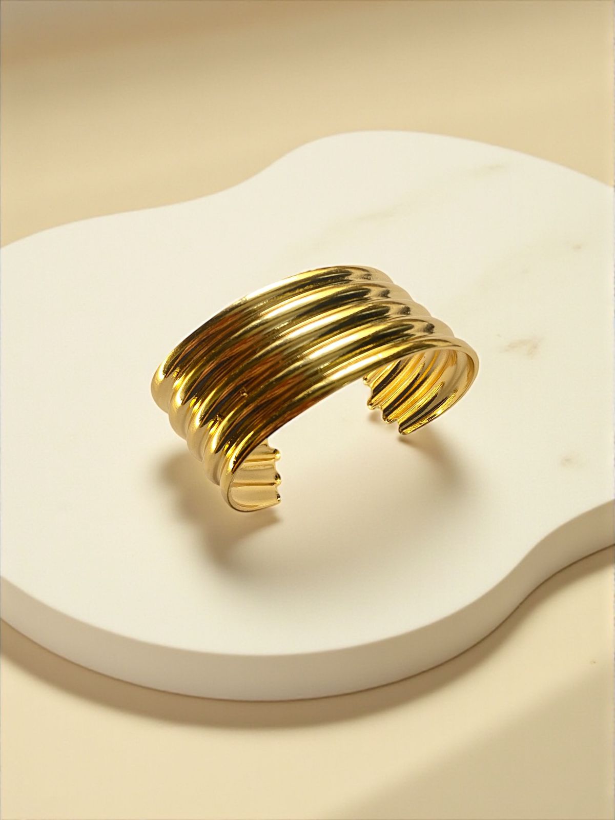 Golden Wave Cuff