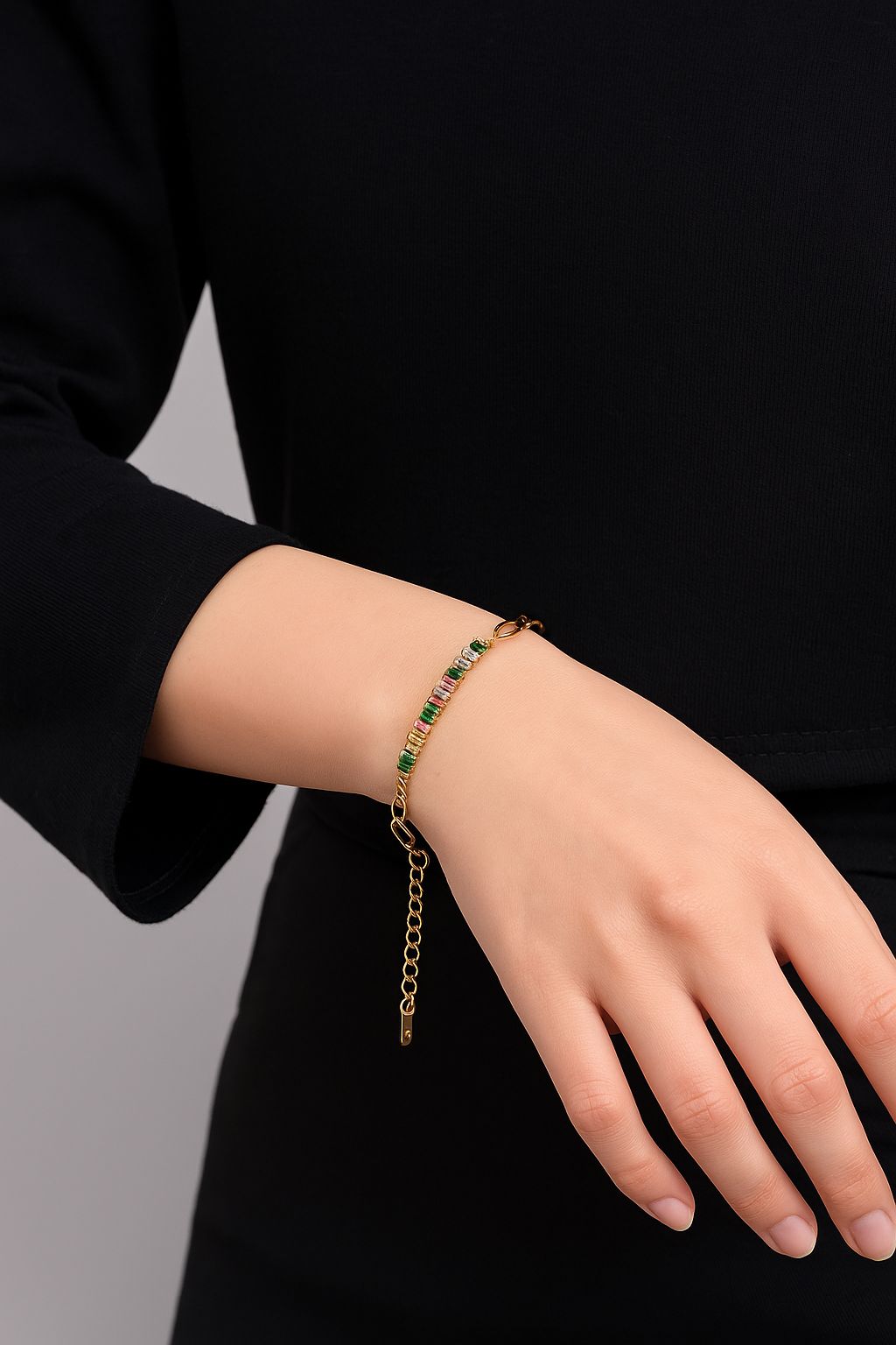Aurora Gem Chain Bracelet