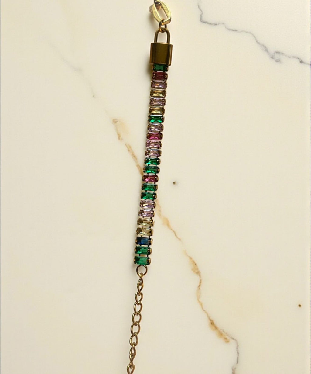Aurora Gem Chain Bracelet