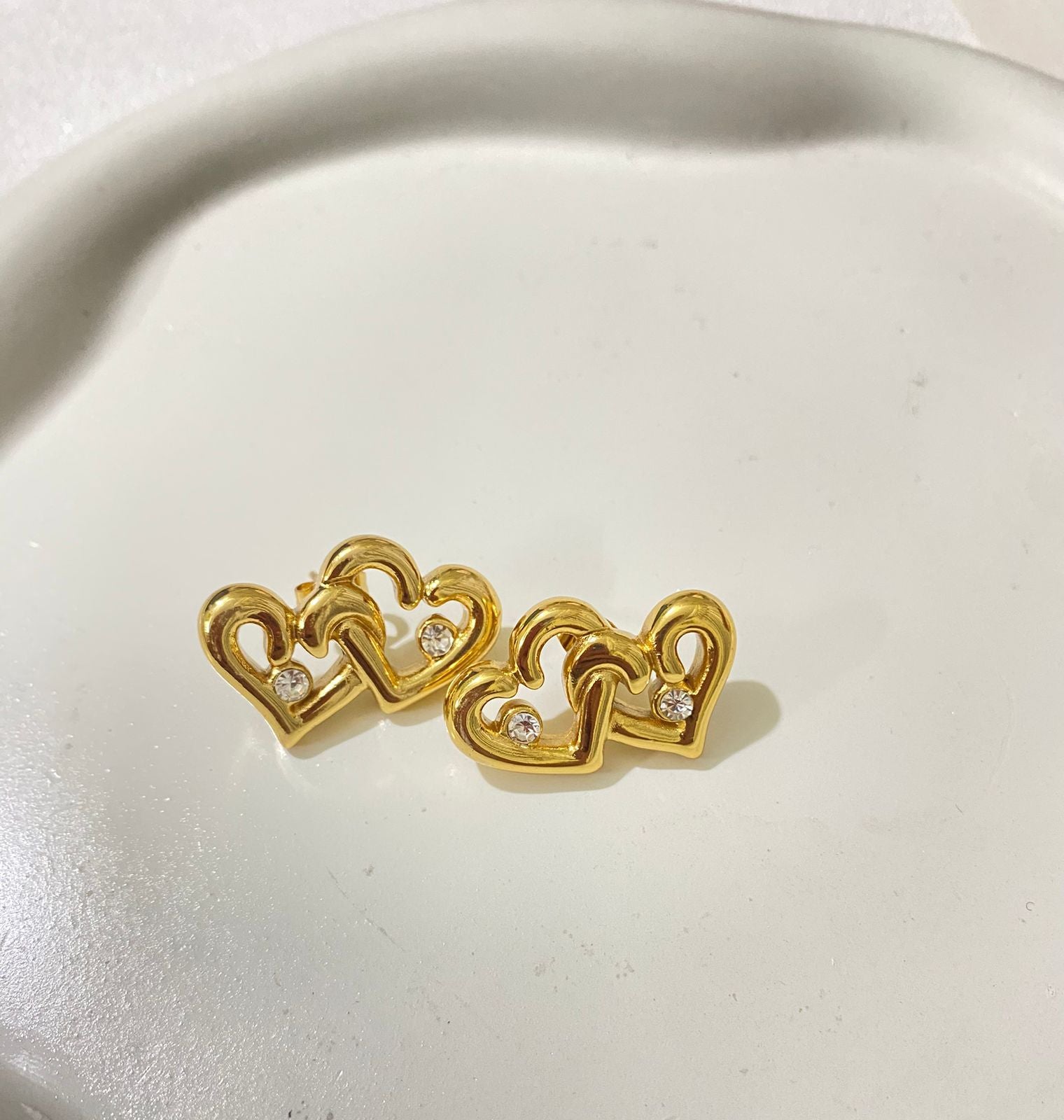 Stardust Heart Studs