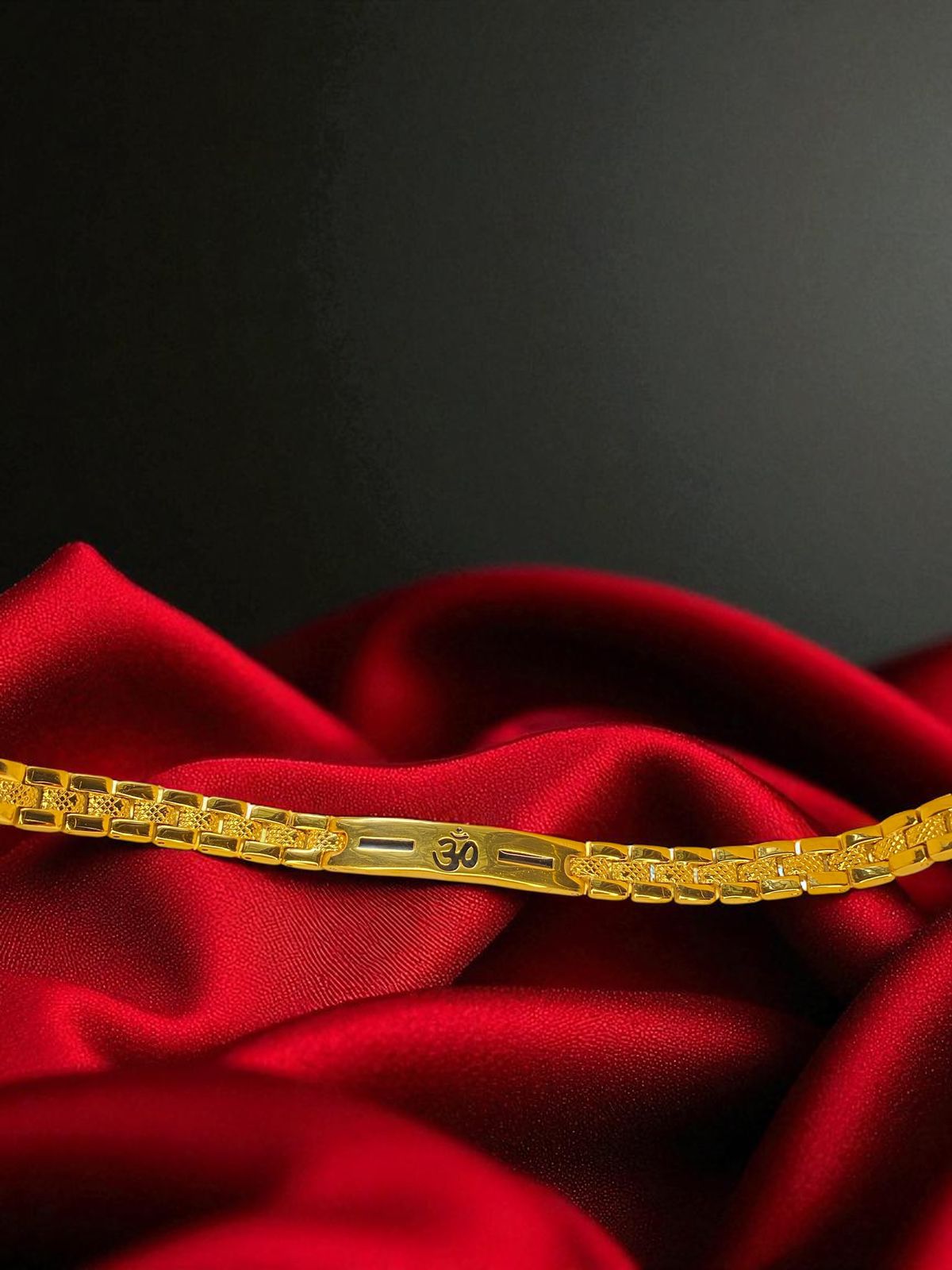 Sacred Om Gold Bracelet